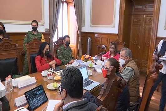 Encabeza Gobernadora Lorena Cuéllar reunión de la Mesa de Paz y Seguridad