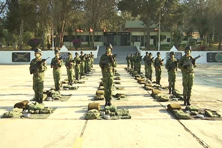 Parte Primer Regimiento Mecanizado de la 23 Zona Militar a adiestramiento en Chihuahua