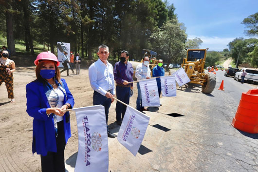 Da banderazo gobernadora Lorena Cuéllar a rehabilitación de carreteras en la zona sur de la entidad