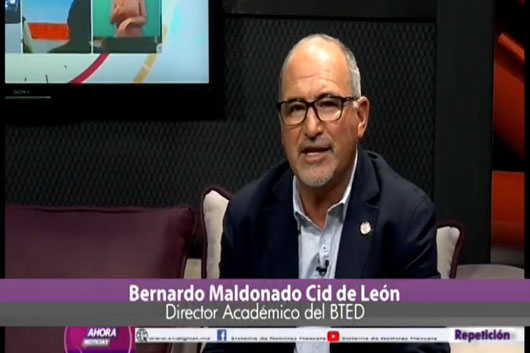 En entrevista, el director académico del BTED da conocer la convocatoria de nuevo ingreso