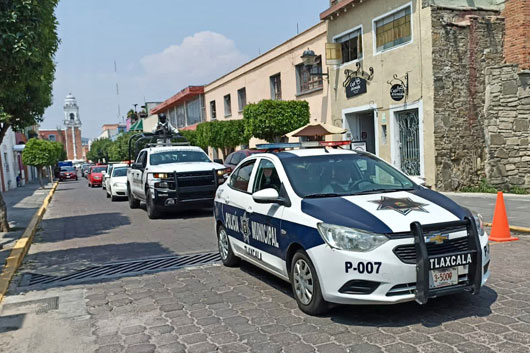 Robustece la Guardia Nacional patrullaje preventivo en Tlaxcala Capital