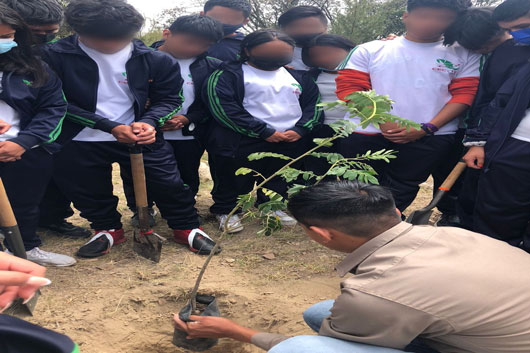 Realizó SMA jornada de seguimiento a seis jardines polinizadores en Tetla