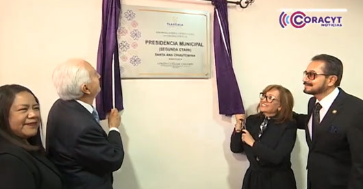 Inauguró gobernadora Lorena Cuéllar nueva presidencia municipal de Chiautempan