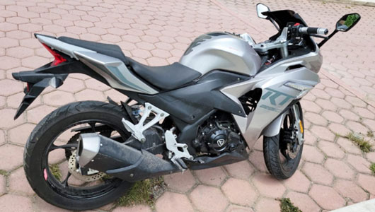 Asegura PGJE motocicleta que contaba con reporte de robo en el Estado de México