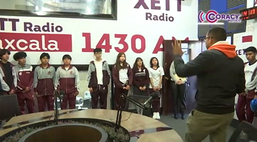 Visitaron estudiantes del Cetis 132 las instalaciones de Radio Tlaxcala y Altiplano