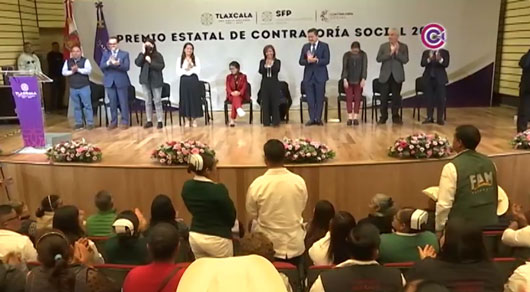 Entregó gobernadora Lorena Cuéllar Premio Estatal de Contraloría Social 2024