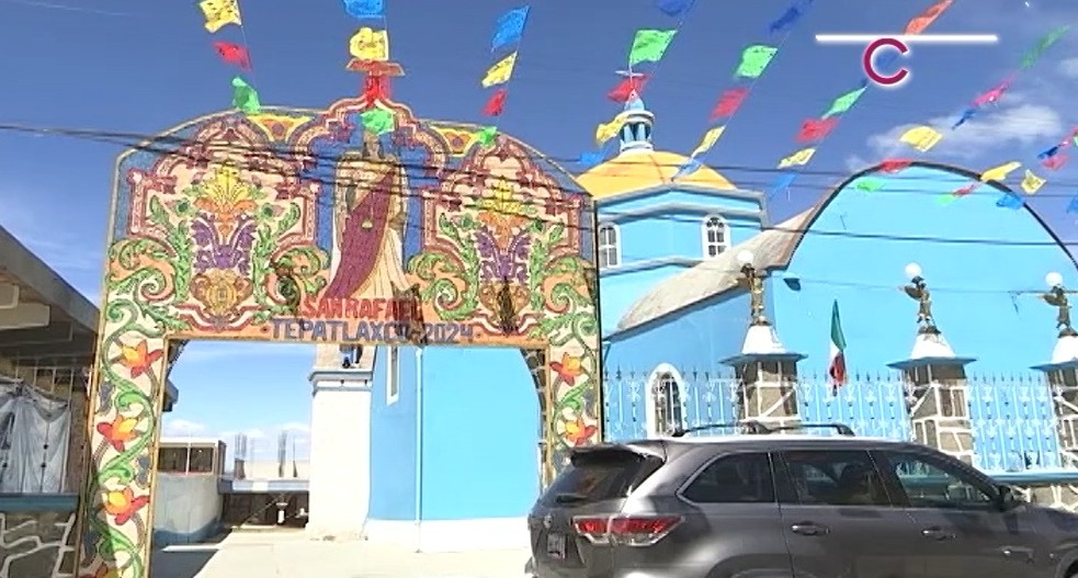 Festejan al arcángel San Rafael en Tepatlaxco, Chiautempan