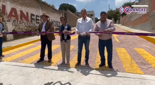 Entregó gobernadora Lorena Cuéllar obras públicas en Tepetitla