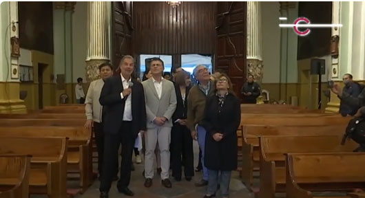 Inauguró gobernadora Lorena Cuéllar iluminación de la Parroquia de San José