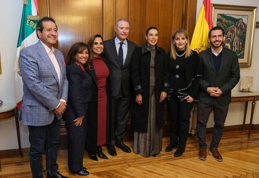 Se reunió gobernadora, Lorena Cuéllar con el Embajador de México en España, Quirino Ordaz